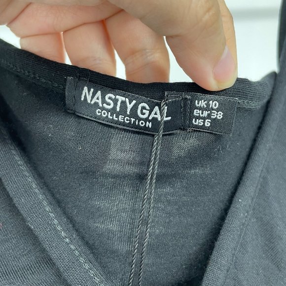 NWT Nasty Gal keep it up tie black bralette - Picture 11 of 13